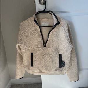 Boxercraft Cream and Black Fleece Pullover